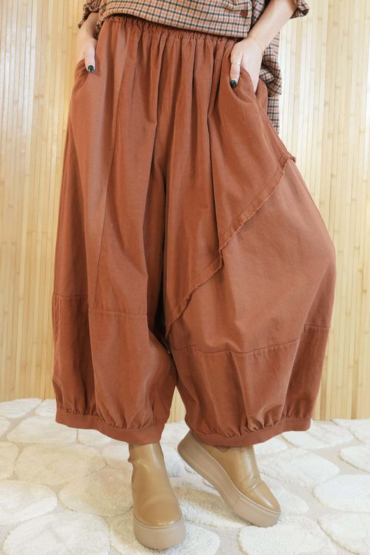 Cooper Needlecord Panel Bloom Pant Rust